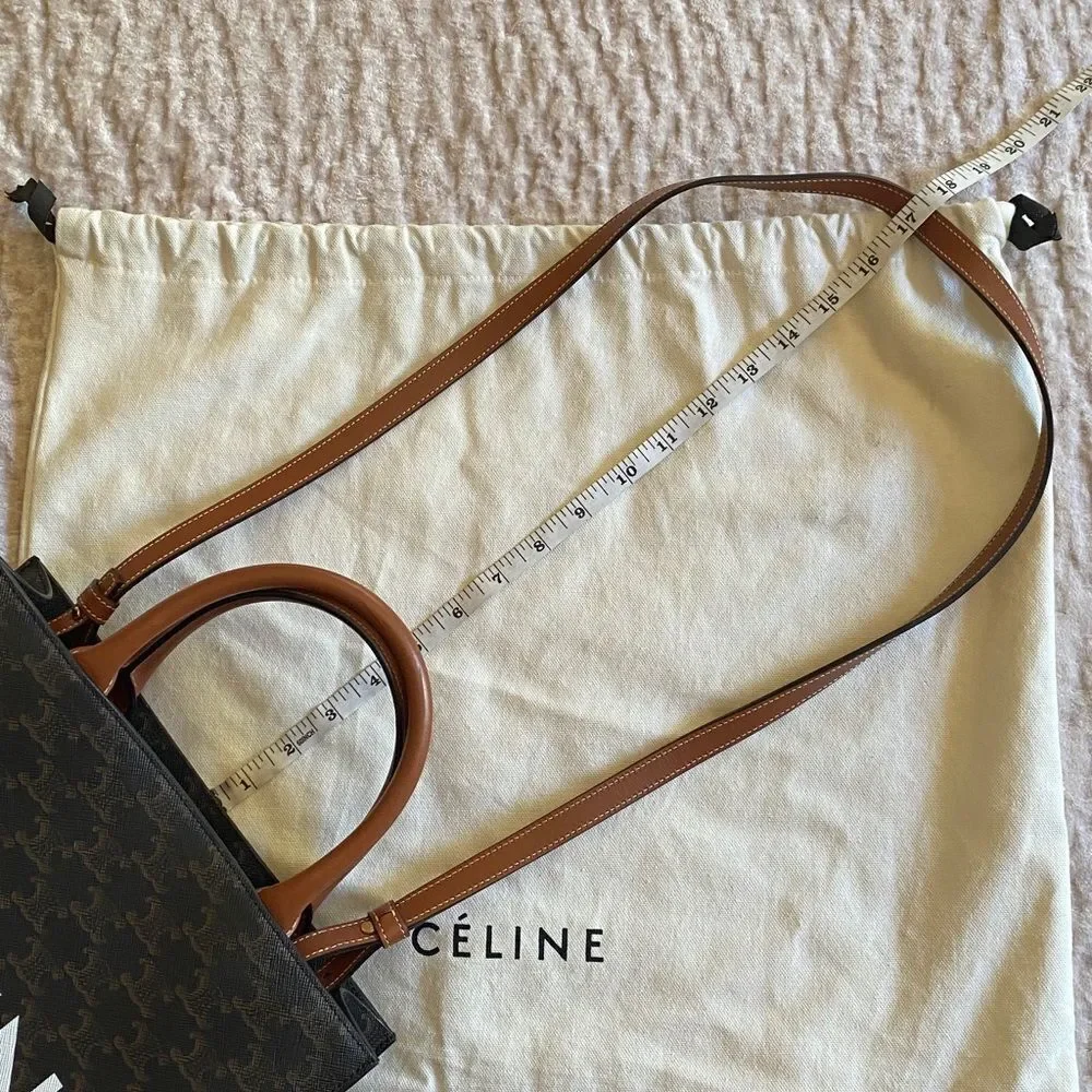 Celine Black and Tan Tote Bag